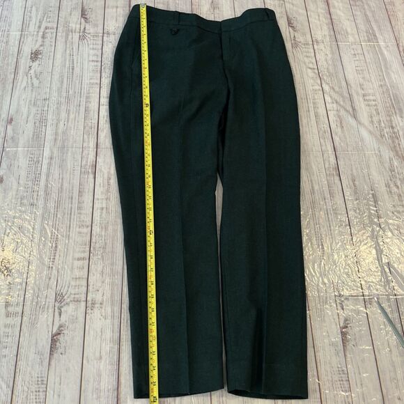 Banana Republic Women’s Martin Fit Wool Green Black Herringbone Patns Size 4S - Picture 6 of 10